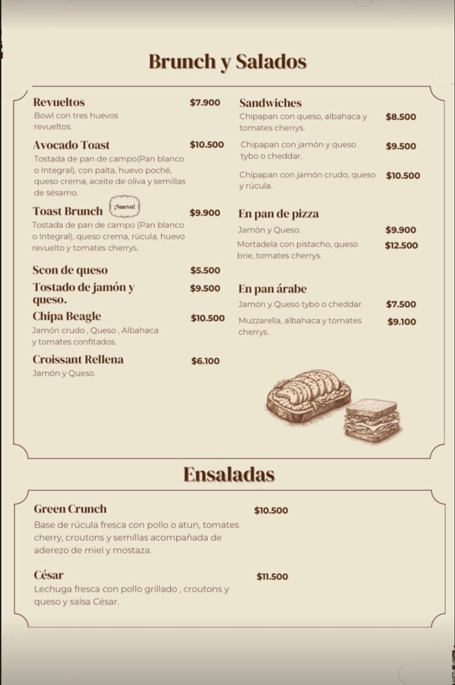 Brunch, Salados y Ensaladas
